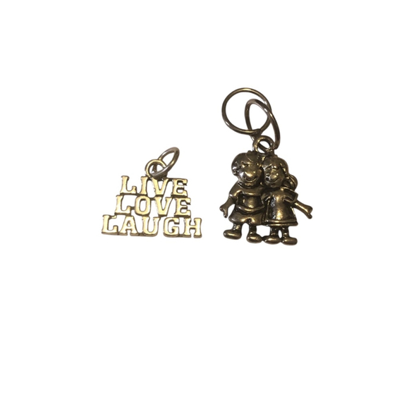 Lot of 2 Silver Charms - Picture 1 of 2